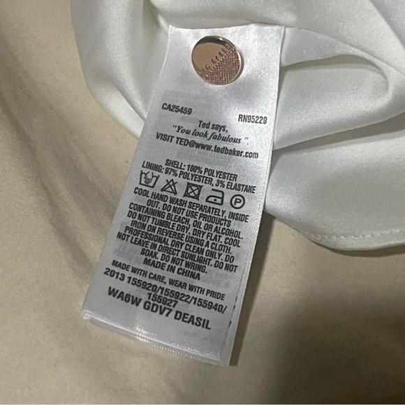 Ted Baker Deasil Thistle Long Sleeve Dress Size S - Picture 8 of 8